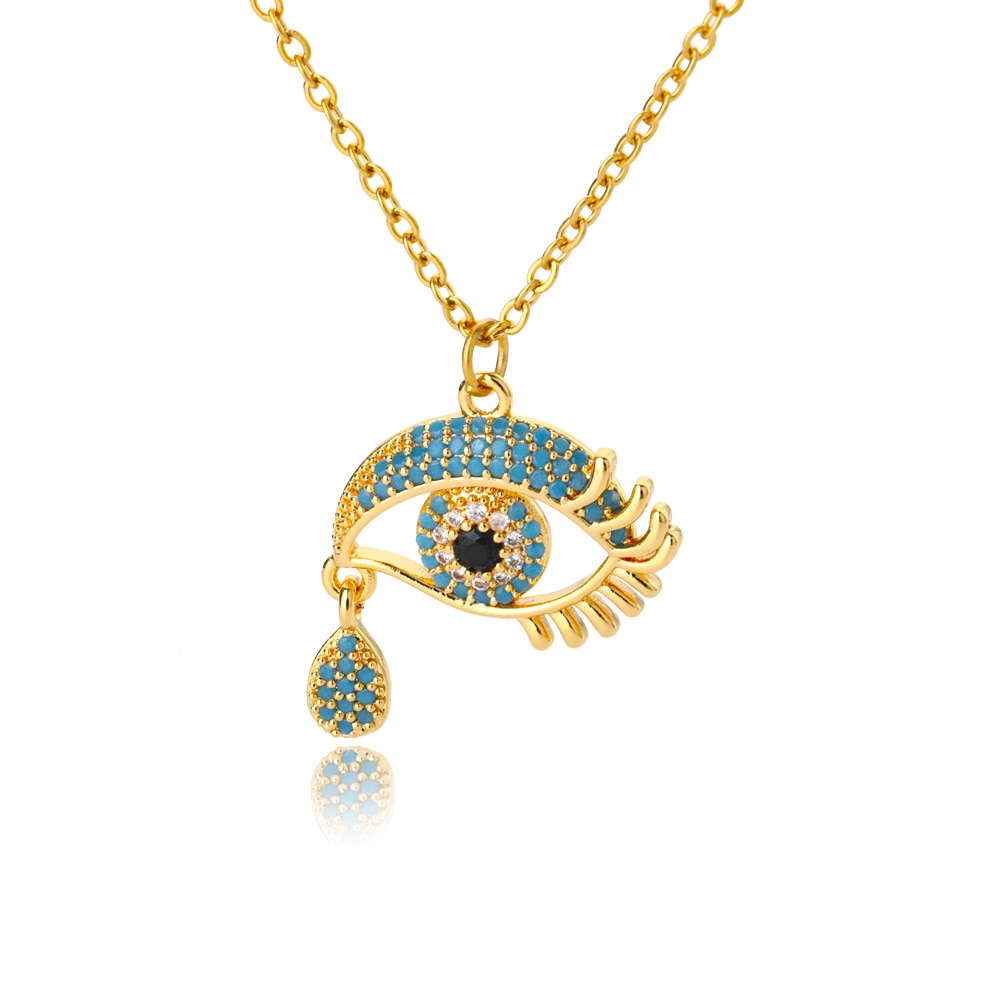 Cubic Zirconia Evil Eye Necklaces For Women