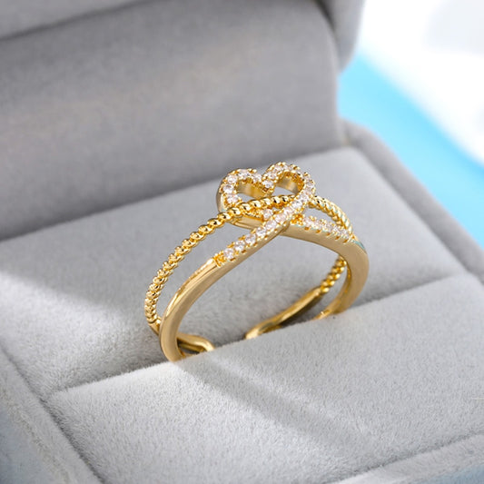 Luxury Fashion Jewelry Heart Rings for Women