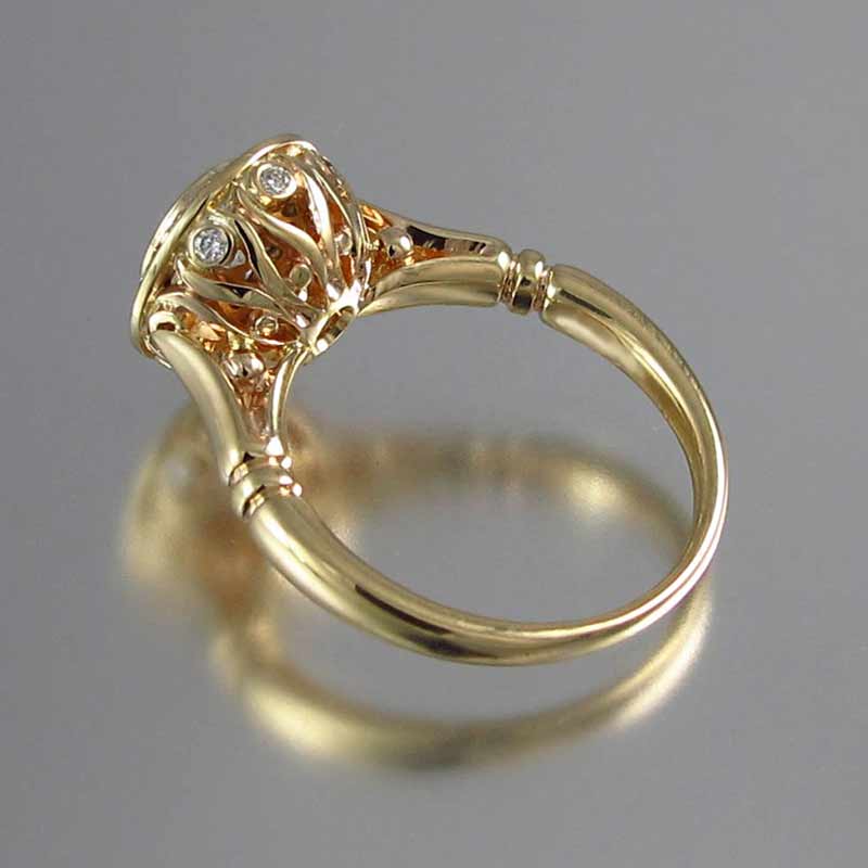 New Bridal Ring Golden Color 2PC Sets Trendy Romantic For Women