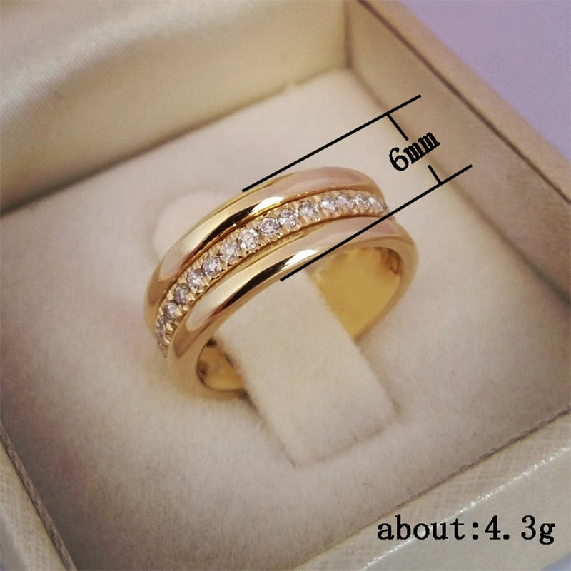 NEW Fashion Micro Paved Cubiz Zircon Ring For Women