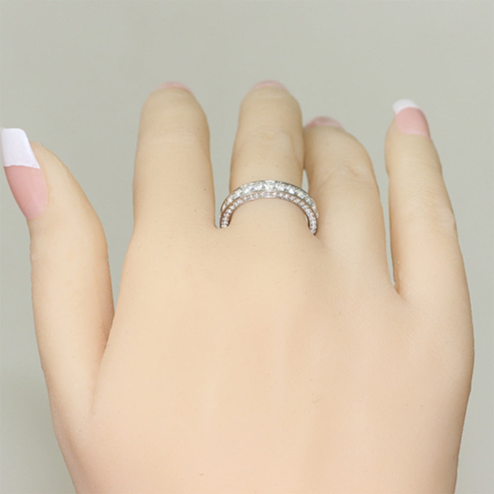 Simple Rings For Wedding & Party Finger Cubic Zircon Rings For Women