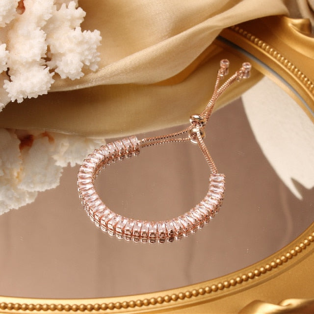 High-End Luxury Flower Zircon Bracelet For Women
