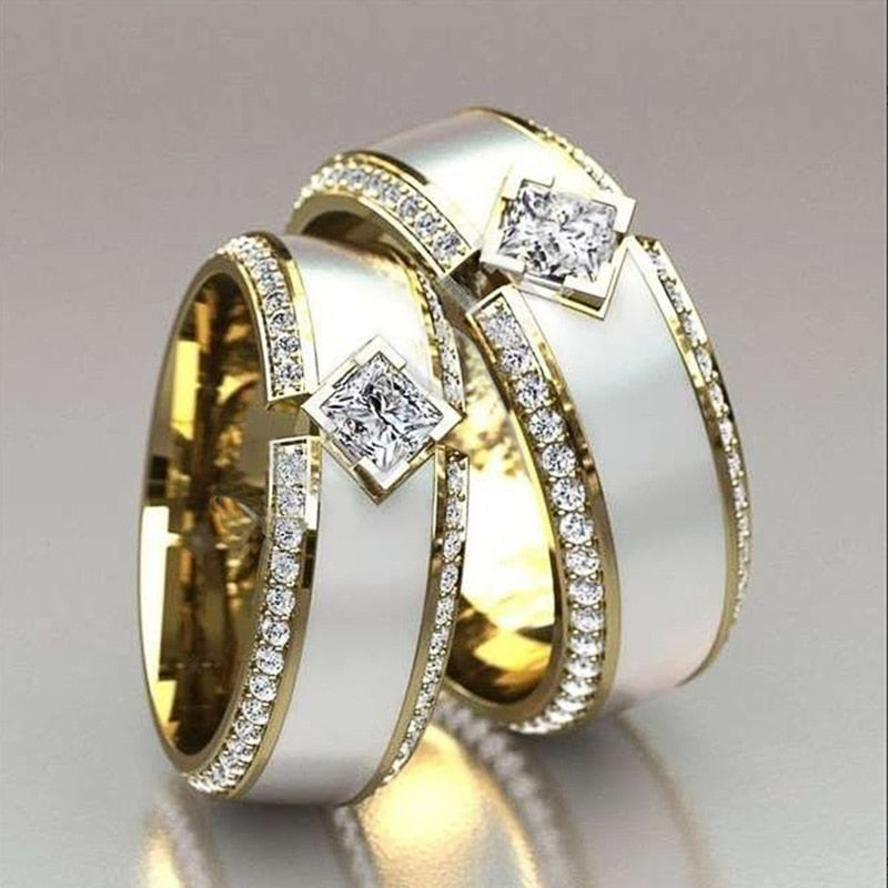 New Elegant Rings Timeless Design Shiny Crystal Zircon