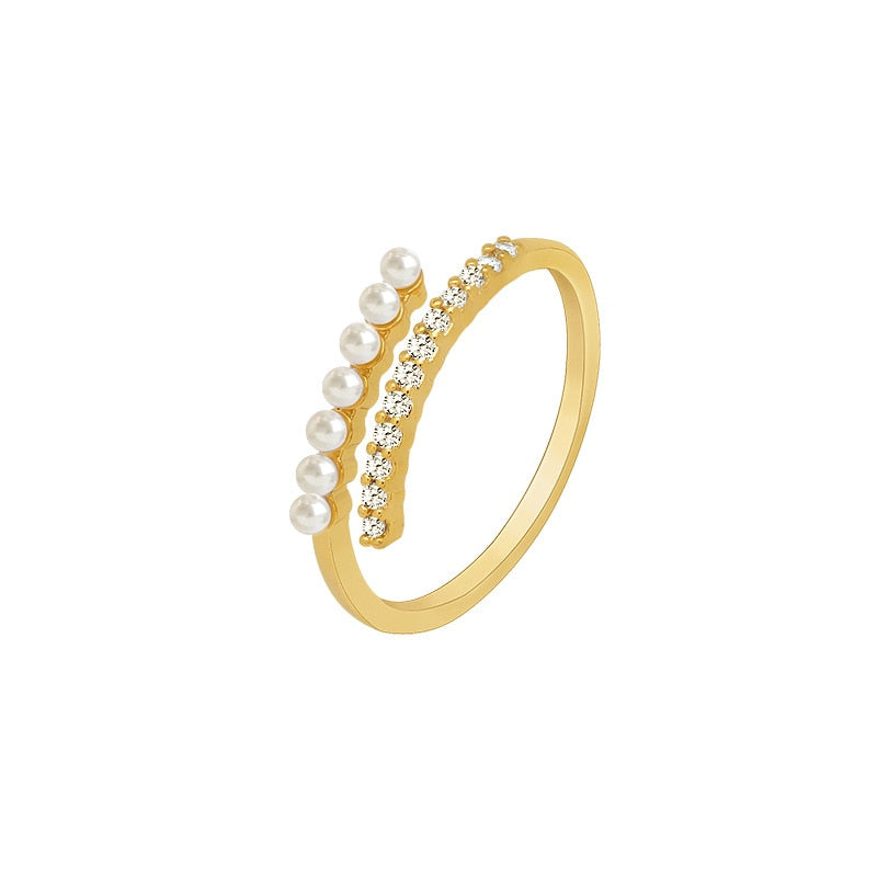 Baroque Pearl Index Finger Accessories Ring For Women