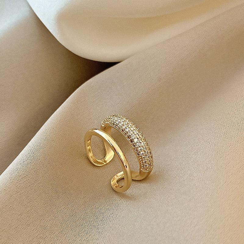 New Exquisite Geometric Ring Elegant Women's Jewelry