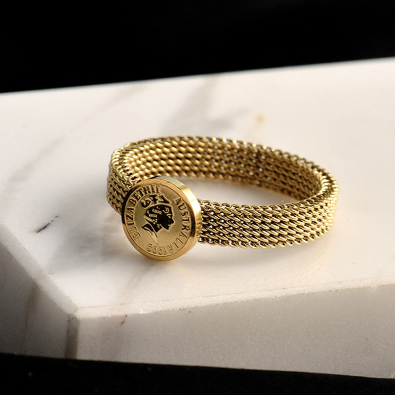 Gold Ring Stainless Steel jewelry for Women